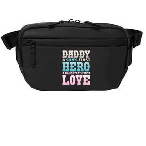 Daddy Sons First Hero Daughters First Love Hilarious Design Gift Crossbody Pack