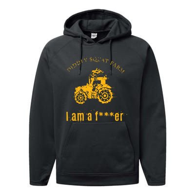 Diddly Squat Farm I Am A Farmer Performance Fleece Hoodie