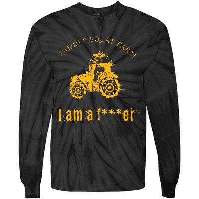 Diddly Squat Farm I Am A Farmer Tie-Dye Long Sleeve Shirt