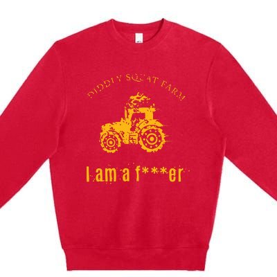 Diddly Squat Farm I Am A Farmer Premium Crewneck Sweatshirt