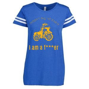 Diddly Squat Farm I Am A Farmer Enza Ladies Jersey Football T-Shirt