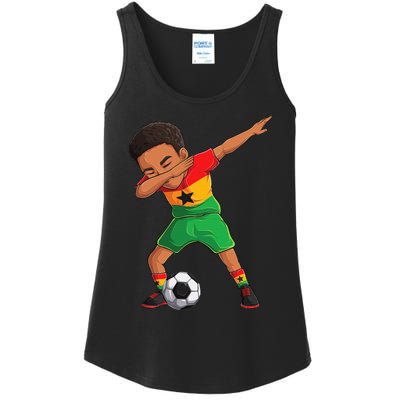 Dabbing Soccer  Ghana Jersey Ghanaian Football Ladies Essential Tank