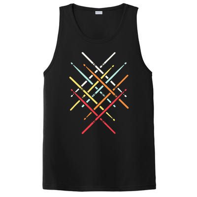 Drum Stick Gift For Drummer Drum Player PosiCharge Competitor Tank