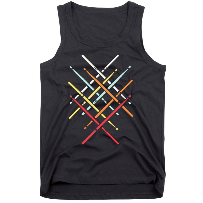 Drum Stick Gift For Drummer Drum Player Tank Top