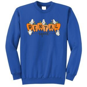 Dental Squad Ghost Pumpkin Dentist Halloween Matching Funny Gift Sweatshirt