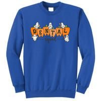 Dental Squad Ghost Pumpkin Dentist Halloween Matching Funny Gift Sweatshirt