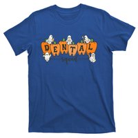 Dental Squad Ghost Pumpkin Dentist Halloween Matching Funny Gift T-Shirt