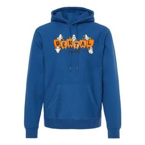 Dental Squad Ghost Pumpkin Dentist Halloween Matching Funny Gift Premium Hoodie