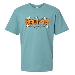 Dental Squad Ghost Pumpkin Dentist Halloween Matching Funny Gift Sueded Cloud Jersey T-Shirt