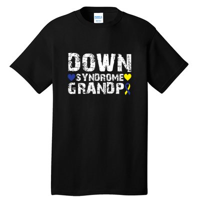 Down Syndrome Grandpa Family Matching For Down Syndrome Awareness Gift Tall T-Shirt