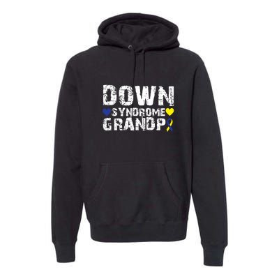 Down Syndrome Grandpa Family Matching For Down Syndrome Awareness Gift Premium Hoodie