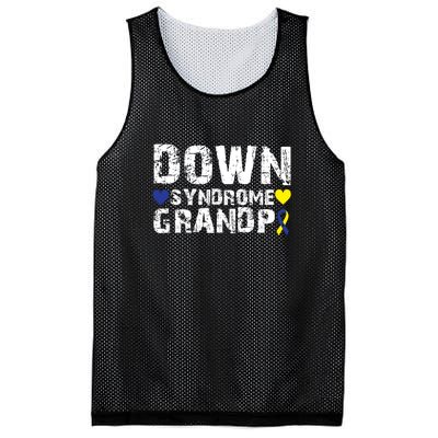 Down Syndrome Grandpa Family Matching For Down Syndrome Awareness Gift Mesh Reversible Basketball Jersey Tank