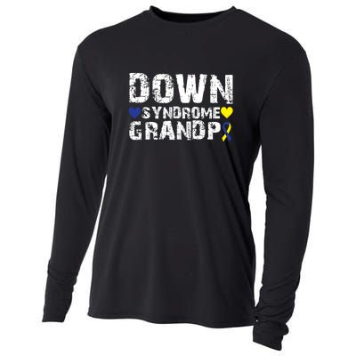 Down Syndrome Grandpa Family Matching For Down Syndrome Awareness Gift Cooling Performance Long Sleeve Crew