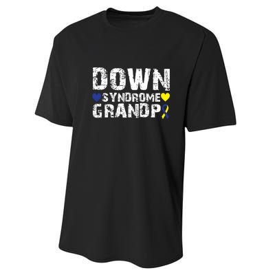 Down Syndrome Grandpa Family Matching For Down Syndrome Awareness Gift Performance Sprint T-Shirt