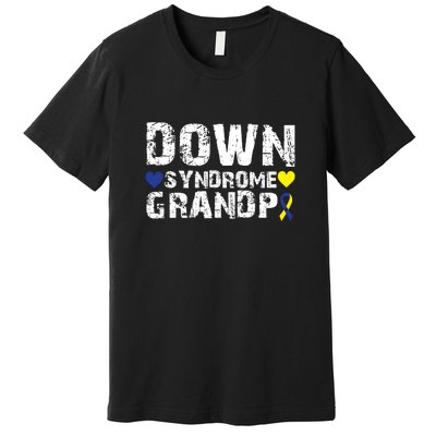 Down Syndrome Grandpa Family Matching For Down Syndrome Awareness Gift Premium T-Shirt