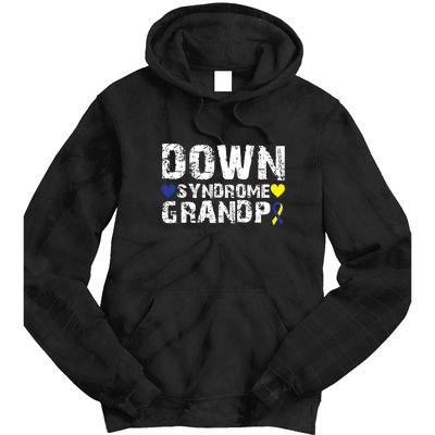 Down Syndrome Grandpa Family Matching For Down Syndrome Awareness Gift Tie Dye Hoodie