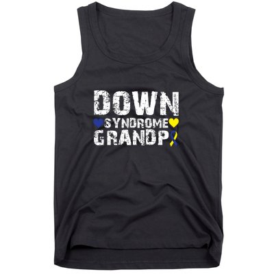 Down Syndrome Grandpa Family Matching For Down Syndrome Awareness Gift Tank Top