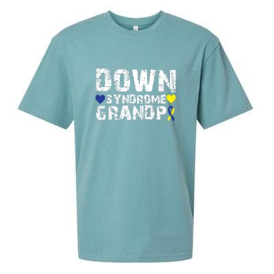 Down Syndrome Grandpa Family Matching For Down Syndrome Awareness Gift Sueded Cloud Jersey T-Shirt