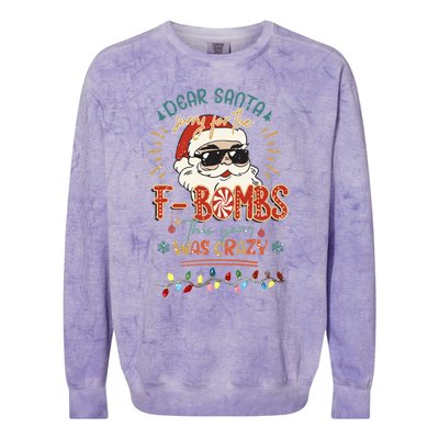 Dear Santa Gift Colorblast Crewneck Sweatshirt