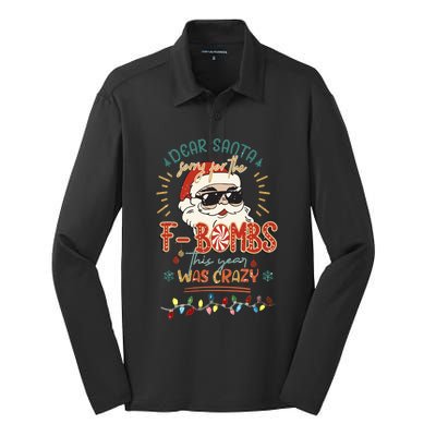 Dear Santa Gift Silk Touch Performance Long Sleeve Polo