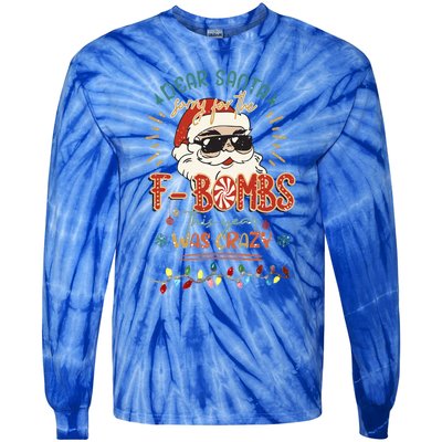 Dear Santa Gift Tie-Dye Long Sleeve Shirt