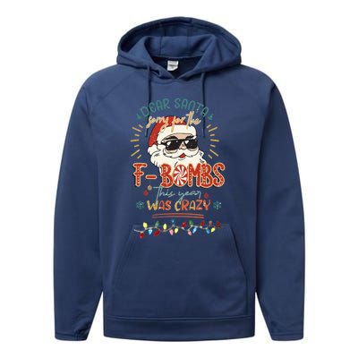 Dear Santa Gift Performance Fleece Hoodie