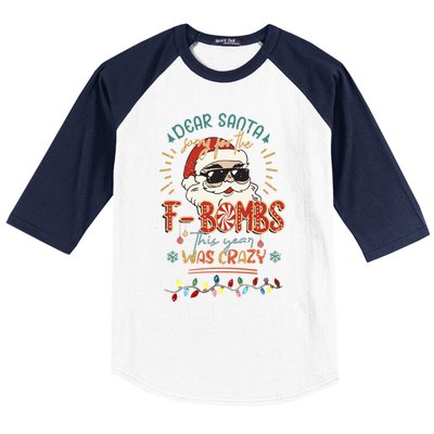 Dear Santa Gift Baseball Sleeve Shirt