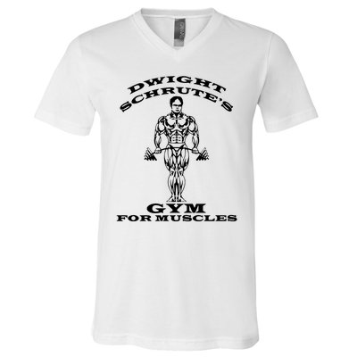 Dwight Schrute's Gym For Muscles V-Neck T-Shirt