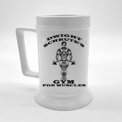 Dwight Schrute's Gym For Muscles Beer Stein