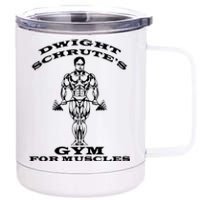 Dwight Schrute's Gym For Muscles 12 oz Stainless Steel Tumbler Cup