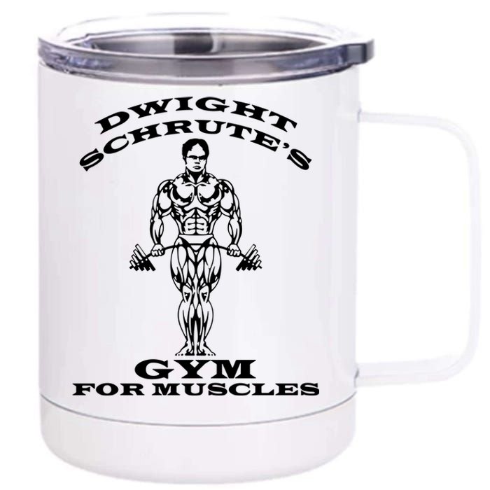 Dwight Schrute's Gym For Muscles 12 oz Stainless Steel Tumbler Cup