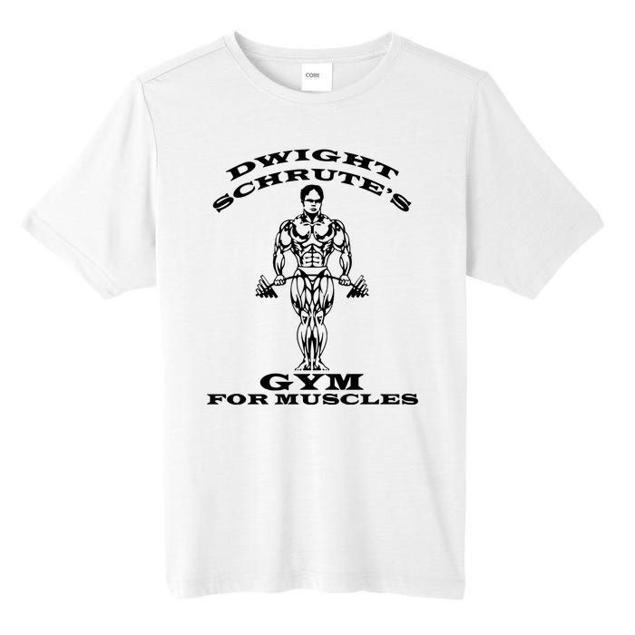 Dwight Schrute's Gym For Muscles Tall Fusion ChromaSoft Performance T-Shirt