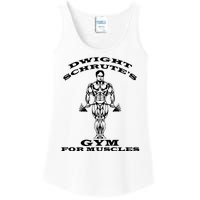 Dwight Schrute's Gym For Muscles Ladies Essential Tank