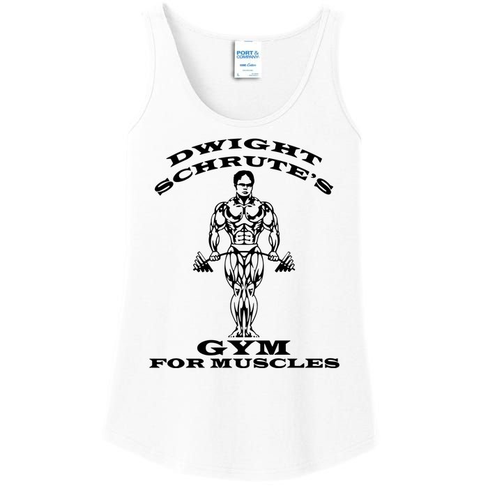 Dwight Schrute's Gym For Muscles Ladies Essential Tank