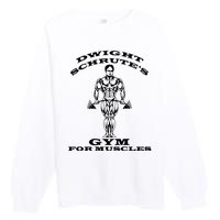 Dwight Schrute's Gym For Muscles Premium Crewneck Sweatshirt