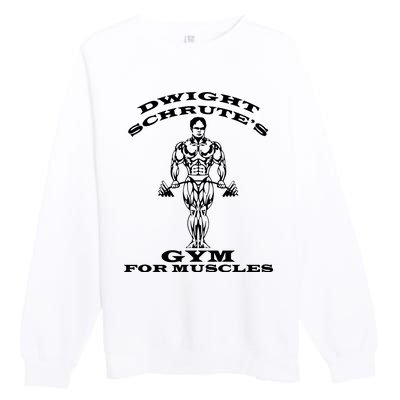 Dwight Schrute's Gym For Muscles Premium Crewneck Sweatshirt