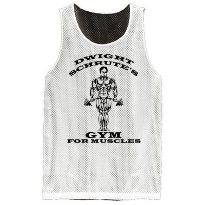 Dwight Schrute's Gym For Muscles Mesh Reversible Basketball Jersey Tank