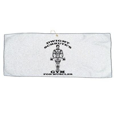 Dwight Schrute's Gym For Muscles Large Microfiber Waffle Golf Towel