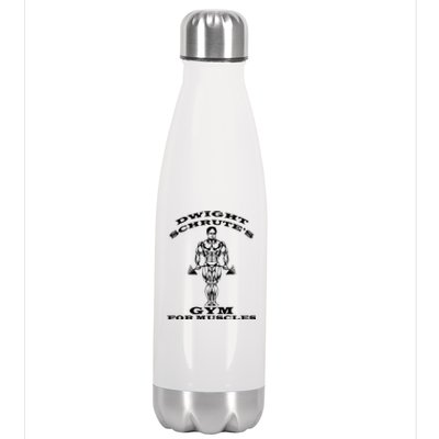 Dwight Schrute's Gym For Muscles Stainless Steel Insulated Water Bottle