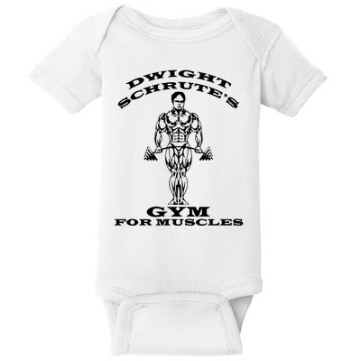 Dwight Schrute's Gym For Muscles Baby Bodysuit