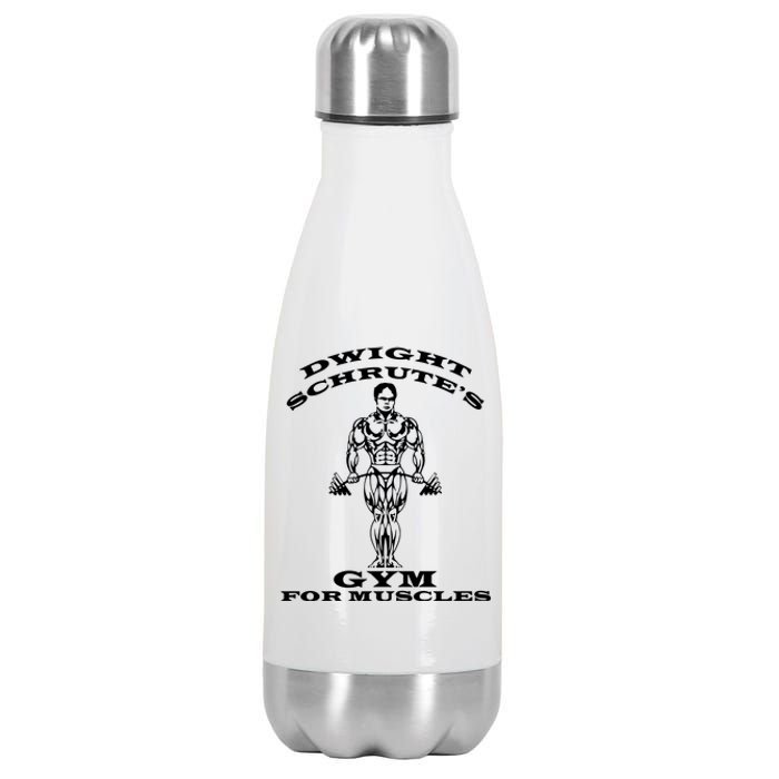 Dwight Schrute's Gym For Muscles Stainless Steel Insulated Water Bottle