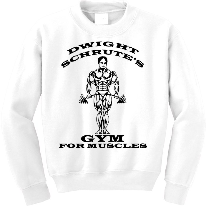 Dwight Schrute's Gym For Muscles Kids Sweatshirt