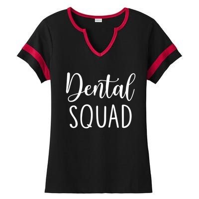 Dental Squad Gift Ladies Halftime Notch Neck Tee