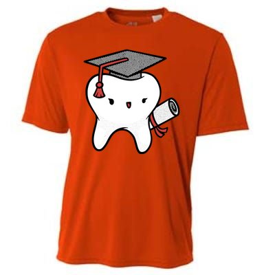 Dentist School Graduate Tooth Funny Gift Cooling Performance Crew T-Shirt