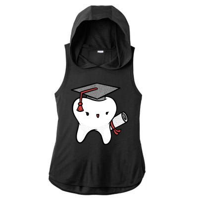 Dentist School Graduate Tooth Funny Gift Ladies PosiCharge Tri-Blend Wicking Draft Hoodie Tank