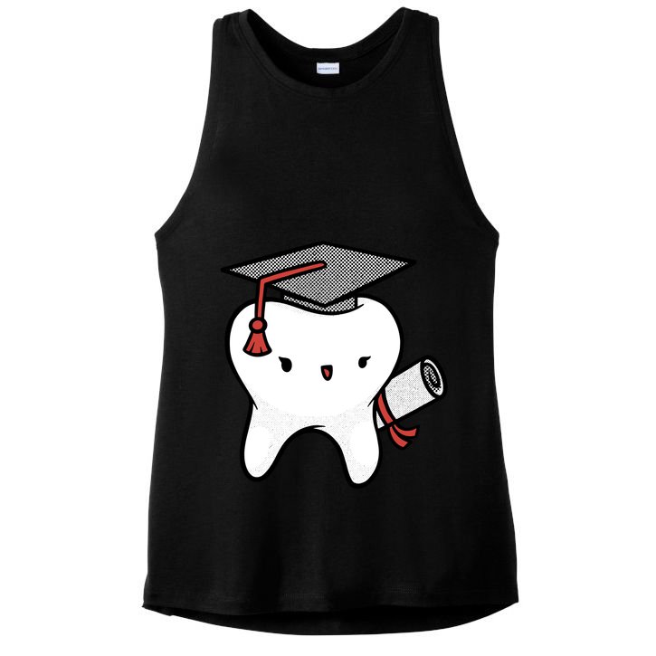 Dentist School Graduate Tooth Funny Gift Ladies PosiCharge Tri-Blend Wicking Tank
