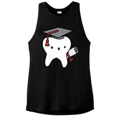 Dentist School Graduate Tooth Funny Gift Ladies PosiCharge Tri-Blend Wicking Tank