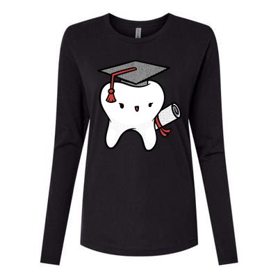 Dentist School Graduate Tooth Funny Gift Womens Cotton Relaxed Long Sleeve T-Shirt