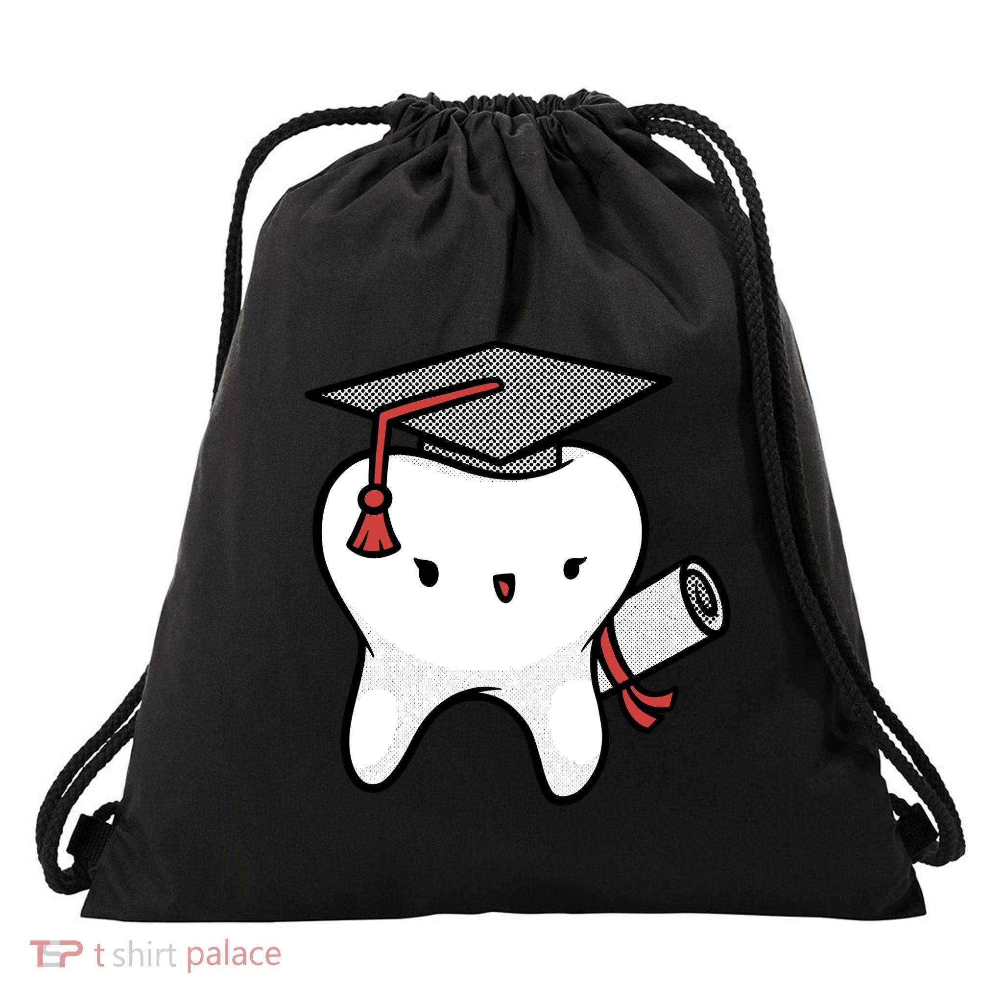 Dentist School Graduate Tooth Funny Gift Drawstring Bag
