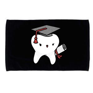 Dentist School Graduate Tooth Funny Gift Microfiber Hand Towel